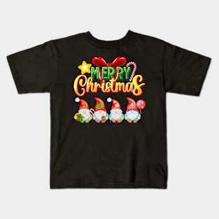 Merry Christmas - Gnome Family Christmas Kids T-Shirt